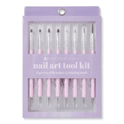 BEAUTY COUTURE  Nail Art Tool Kit-8 Pieces of Brushes & Dotting Tools