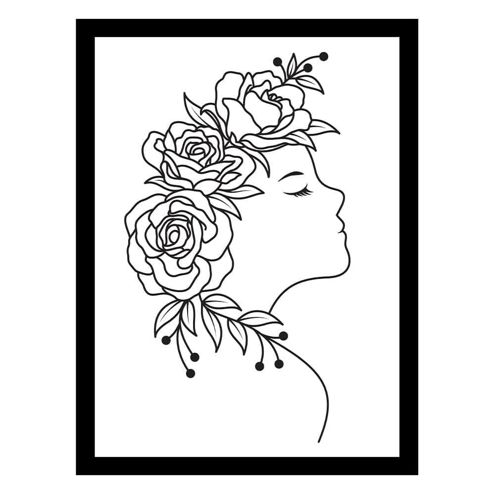 BEAUTY FROM WITHIN FLOWERHEAD Framed Print