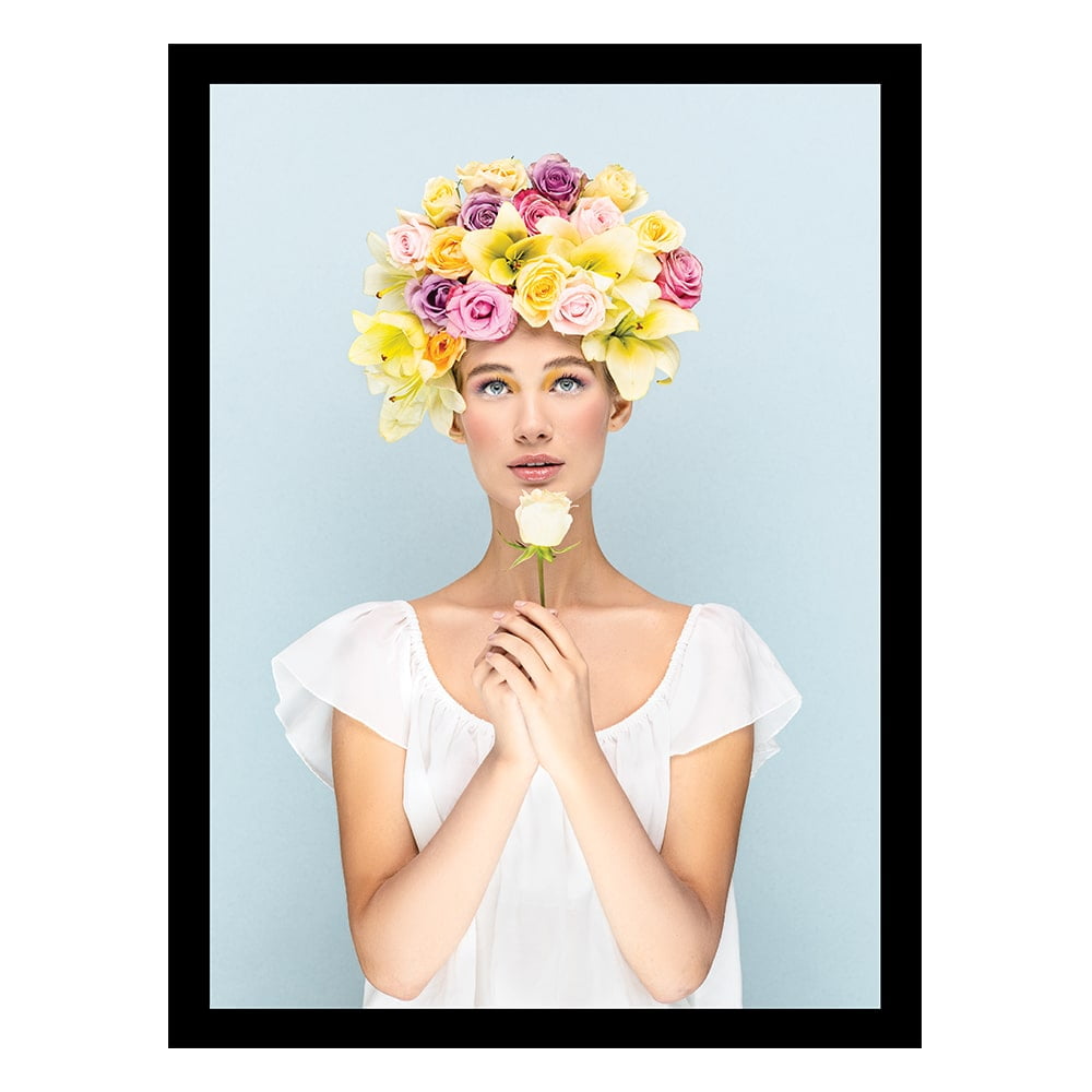BEAUTY FROM WITHIN FLOWERHEAD Framed Print