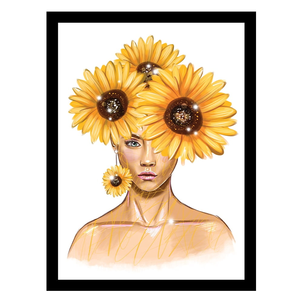 BEAUTY FROM WITHIN FLOWERHEAD Framed Print