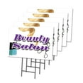 thumbnail image 1 of BEAUTY SALON 5 Pack Of 18" x 24" Yard Sign & Stake | Advertise Your Business | Stake Included Image On Both Sides | Made in The USA, 1 of 3