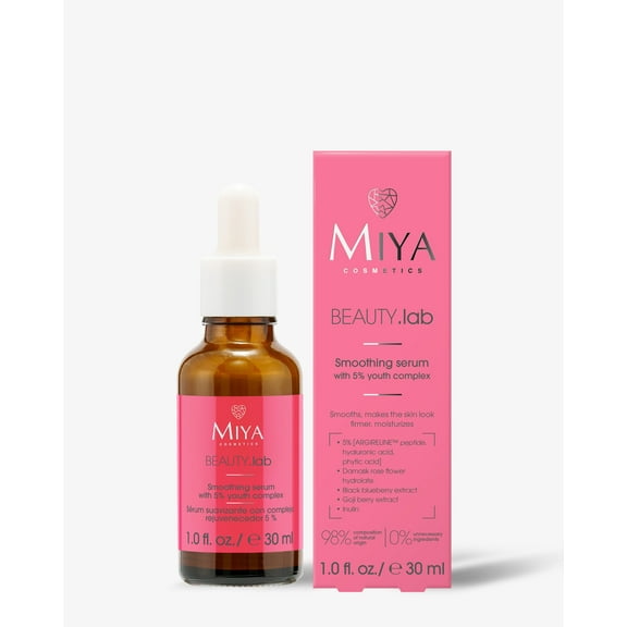 BEAUTY.lab Smoothing Serum with 5% Anti-Aging Complex for Firm Skin, 1.0 fl oz