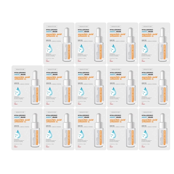 BEAUTY29 Hyaluronic Aqua Plus Essence Full Face Facial Sheet Mask 14 Sheets - 2 WEEKS SET