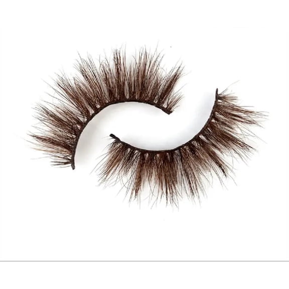 BEAUTYBLINKS BOUTIQUE BROWN EYLASH STYLE COCO