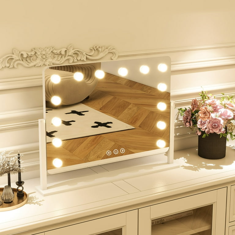 Dressing mirror with light bulbs on sale