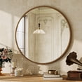 thumbnail image 1 of BEAUTYPEAK 24" Round Bathroom Mirror Vanity Mirror Wall Mounted With Beaded Frame,Gold, 1 of 11