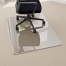 BEAUTYPEAK 36" x 46" Tempered Glass Office Chair Mat for Carpet or Hard Floor Protection