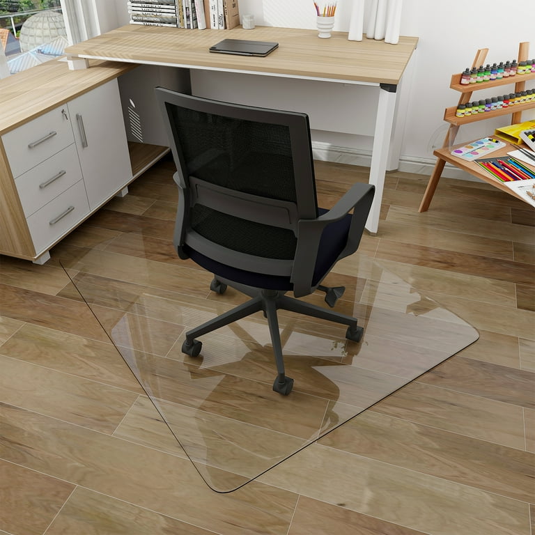 Glass desk floor mat for carpet hot sale