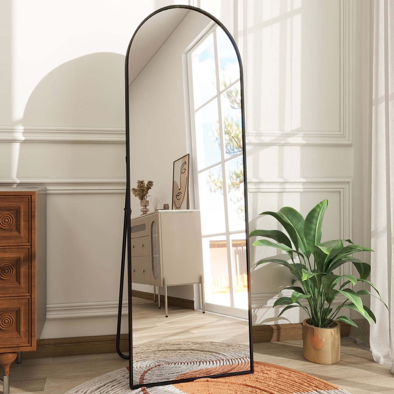 HOVET Mirror, black, 303/4x771/8 - IKEA