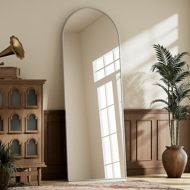 BEAUTYPEAK 64"x 21" Full Length Mirror Arched Standing Floor Mirror