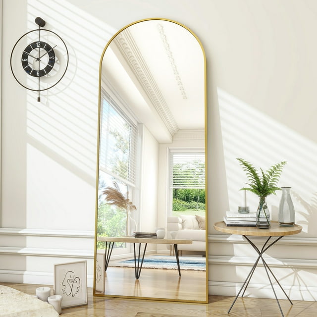 BEAUTYPEAK 71"x 26" Oversized Full Length Mirror Arch Standing Floor