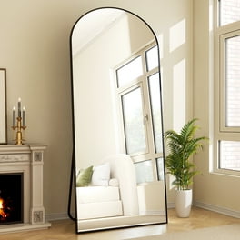 Floor & Full Length Mirrors - 63” Black Standing Mirror Full Length