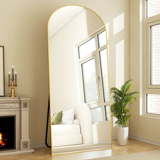 BEAUTYPEAK 71"x30" Full Length Mirror Oversized Arched Body Dressing