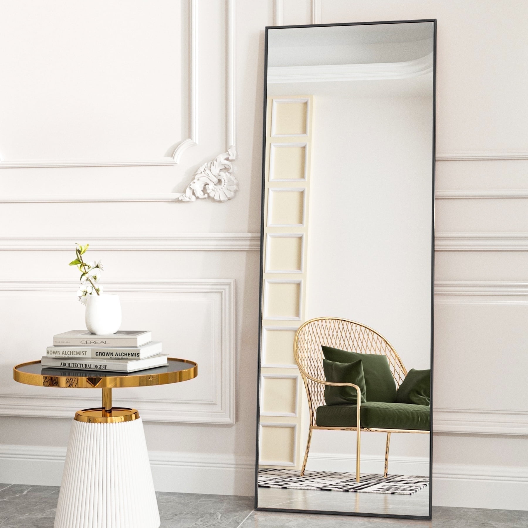 BEAUTYPEAK Full Length Mirror 58"x18" Rectangle Body Dressing Floor ...