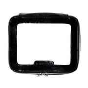 BEAUTYSPACE Black Color Piped Clear Travel Bag
