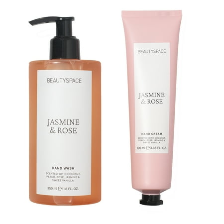BEAUTYSPACE Jasmine and Rose Hand Cream & Hand Wash Duo