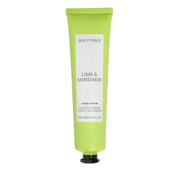 BEAUTYSPACE Lime and Mandarin Hand Cream, 3.3oz