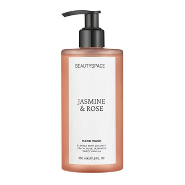 BEAUTYSPACE Jasmine and Rose Liquid Hand Soap, 11.8 oz