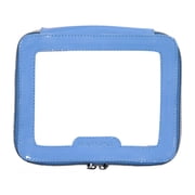 BEAUTYSPACE Periwinkle Color Piped Clear Travel Bag