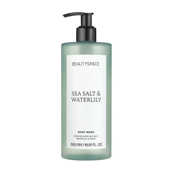BEAUTYSPACE Sea Salt And Waterlily Body Wash, 16.91 fl oz