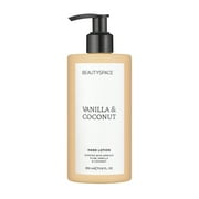 BEAUTYSPACE Vanilla and Coconut Hand Lotion, 11.8 fl oz
