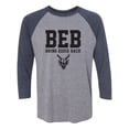 thumbnail image 1 of BEB Bring Eddie Back Unisex 3/4 Sleeve Baseball Raglan Tee, 1 of 2