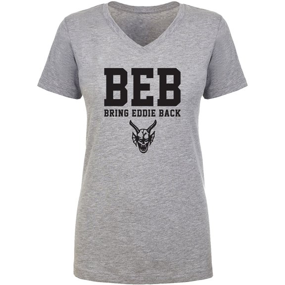 BEB Bring Eddie Back Womens V-Neck T-Shirt