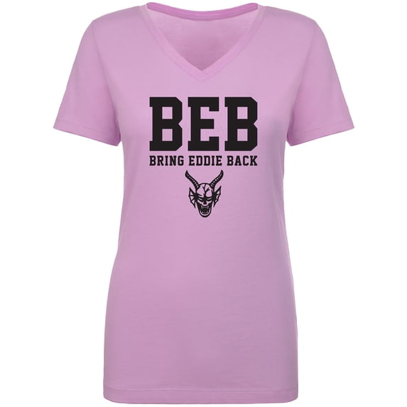 BEB Bring Eddie Back Womens V-Neck T-Shirt