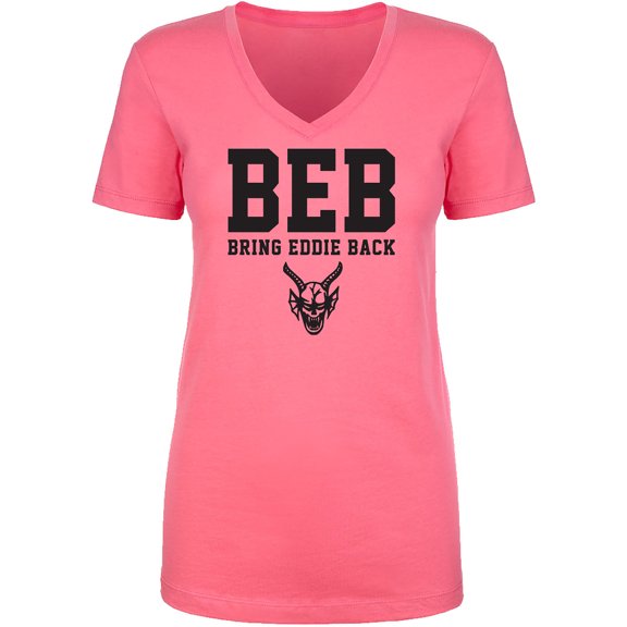 BEB Bring Eddie Back Womens V-Neck T-Shirt