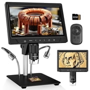 BEBANG 10.1 LCD Digital Microscope for Adults, Coin Microscope for Electronics Repair, Error Coins, 32G