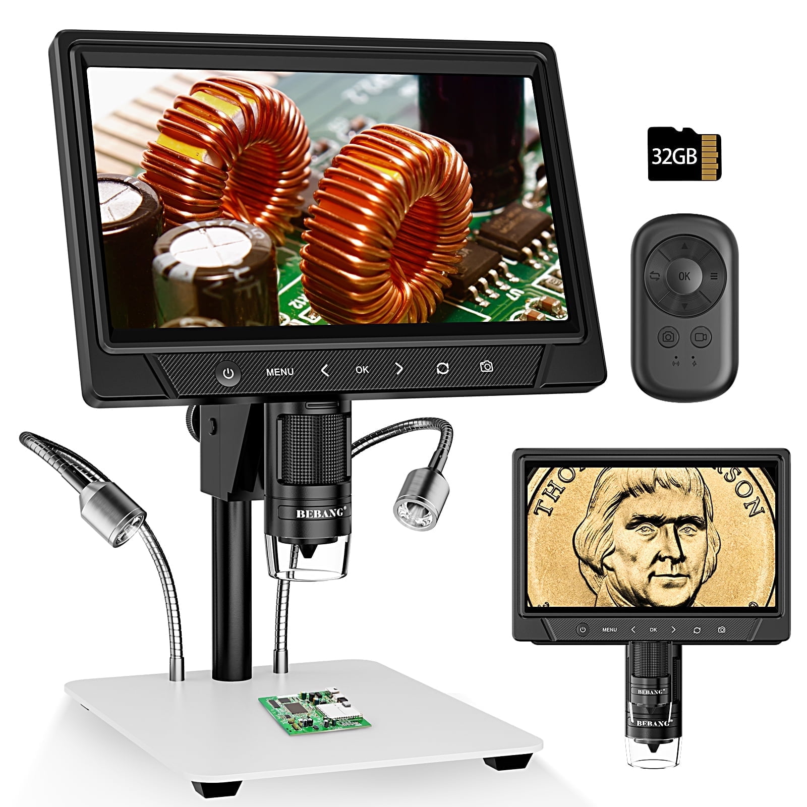 BEBANG 10.1" LCD Digital Microscope for Adult