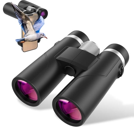 BEBANG 10x42 Binoculars for Adults, BAK4 Prism, FMC, Nitrogen-Filled Waterproof, HD Binoculars for Bird Watching Hunting Travel Camping
