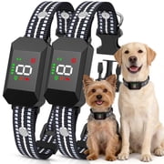 BEBANG 2-Pack Dog Bark Collar for Small Medium Large Dogs 10-150lbs, Smart Anti Bark Collar with 5 Training Modes, Waterproof Rechargeable No Bark Collar