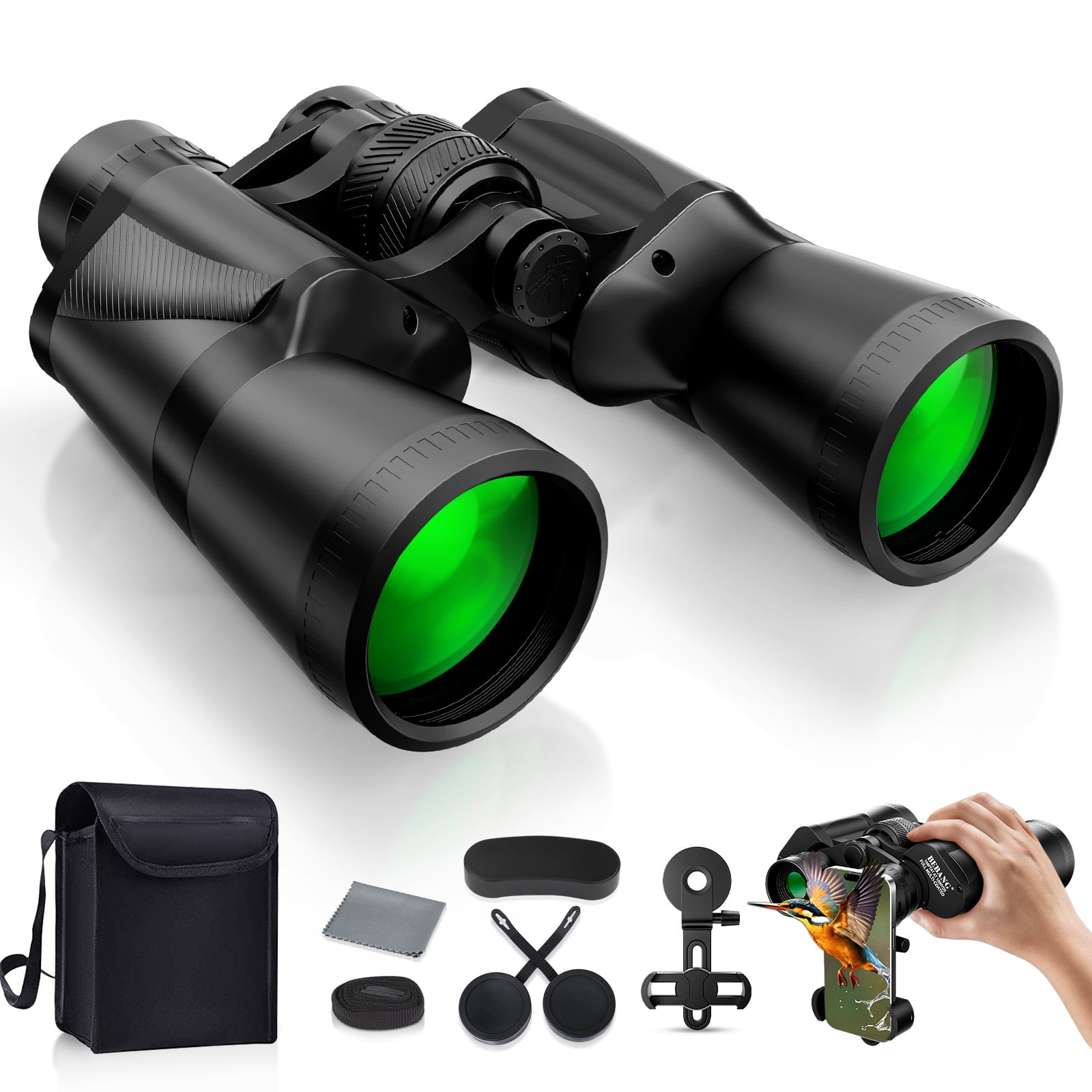 BEBANG 20X50 Binoculars, HD Waterproof for Adults,