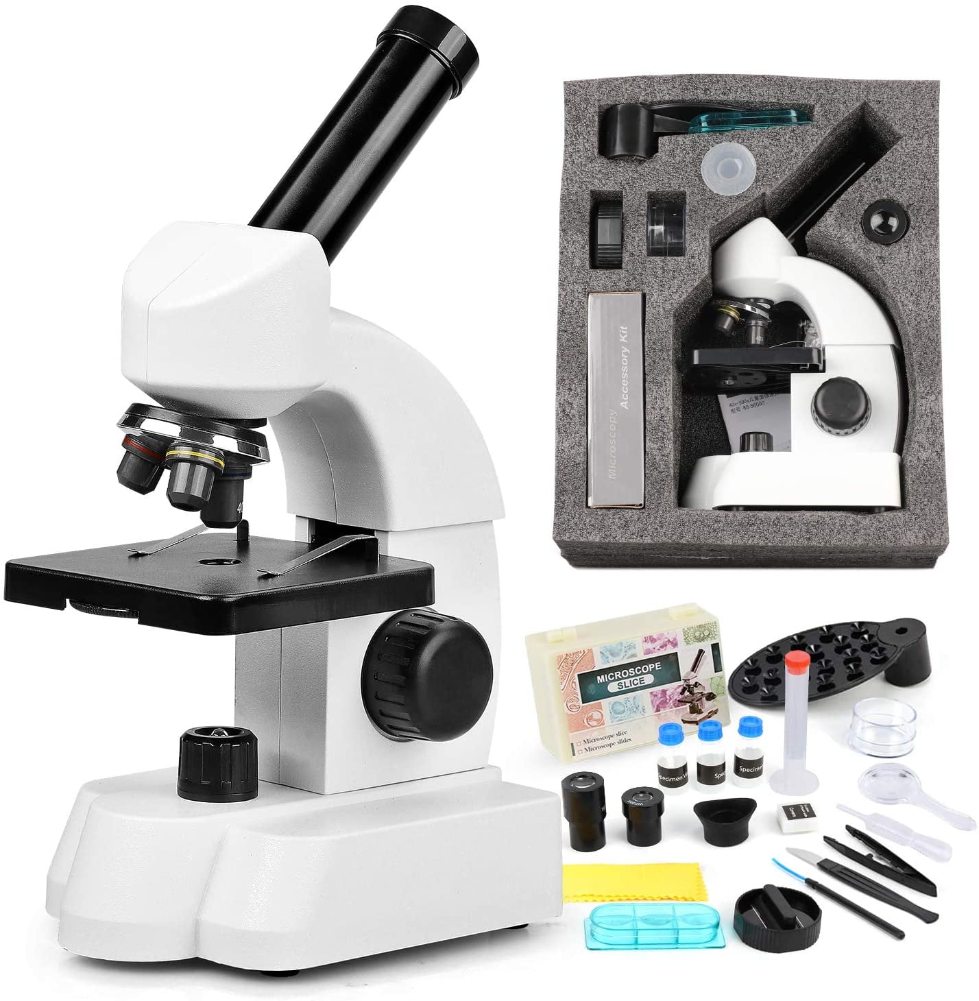 BEBANG 40800X Compound Educational Science Microscopes for kids