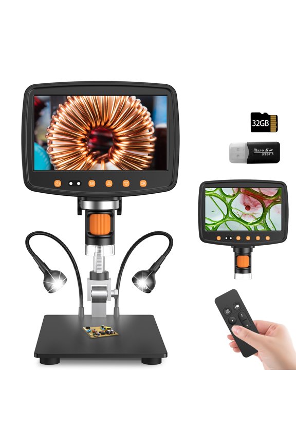 7" Coin Microscope, Soldering Microscope for Error Coins Adults Kids, Windows, MacOS