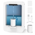thumbnail image 1 of BEBANG Automatic Mouthwash Dispenser for Bathroom, 18.3Oz Wall Mounted Dispenser with Magnetic Cups, 3 Dispensing Level, Smart Mouthwash Dispenser for Kids Adult, 1 of 7