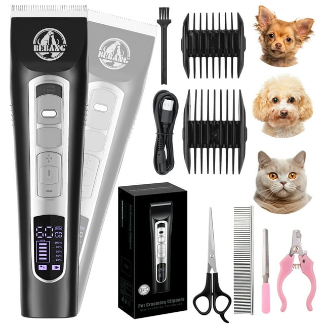 BEBANG Dog Grooming Clippers, Dog Trimmers Clippers for Thick Heavy