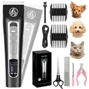 BEBANG Dog Grooming Clippers, Dog Trimmers Clippers for Thick Heavy Coats, Rechargeable High Power Hair Shaver Clippers for Dogs Cats