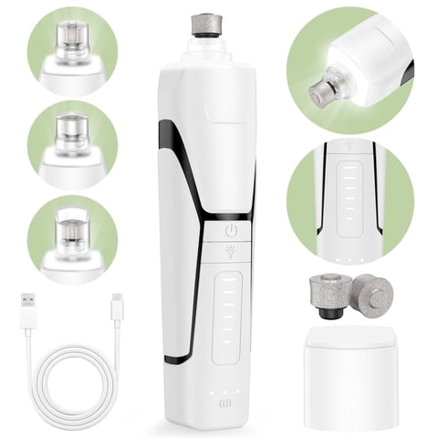 MAXLAPTER 6-Speed Dog Nail Grinder, Quiet Electric Dog Nail Trimmers with 360 LED Lights, Pet Toenail Grinder for Small Medium Large Dogs & Cats