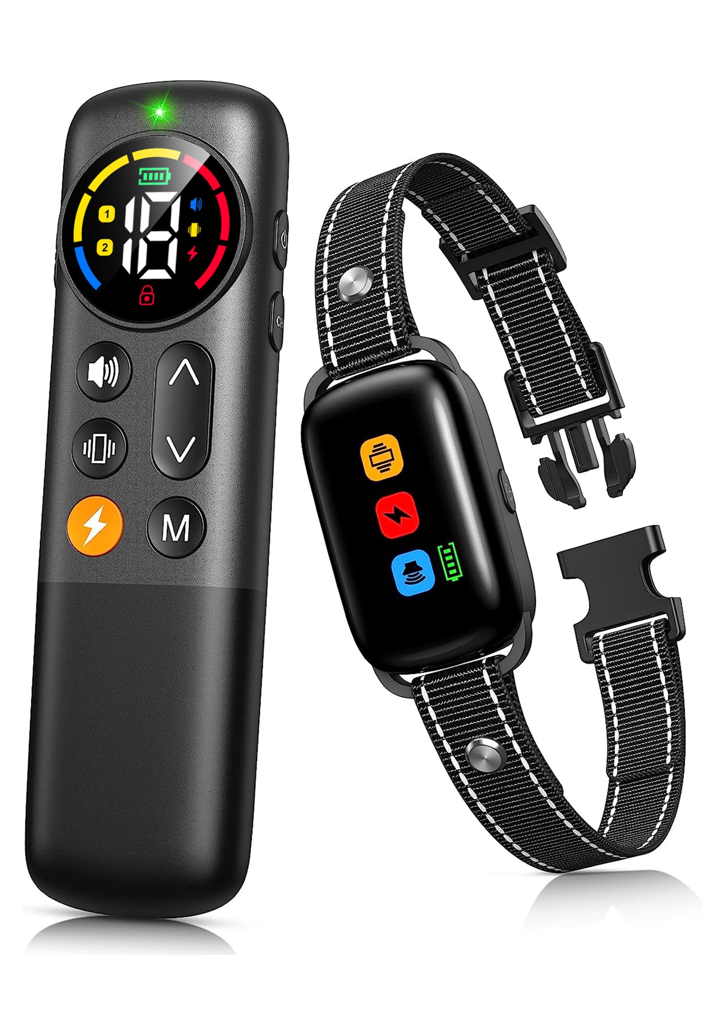 BEBANG Dog Training Collar with Remote, Waterproof Shock Collar with 3 Training Modes for Large