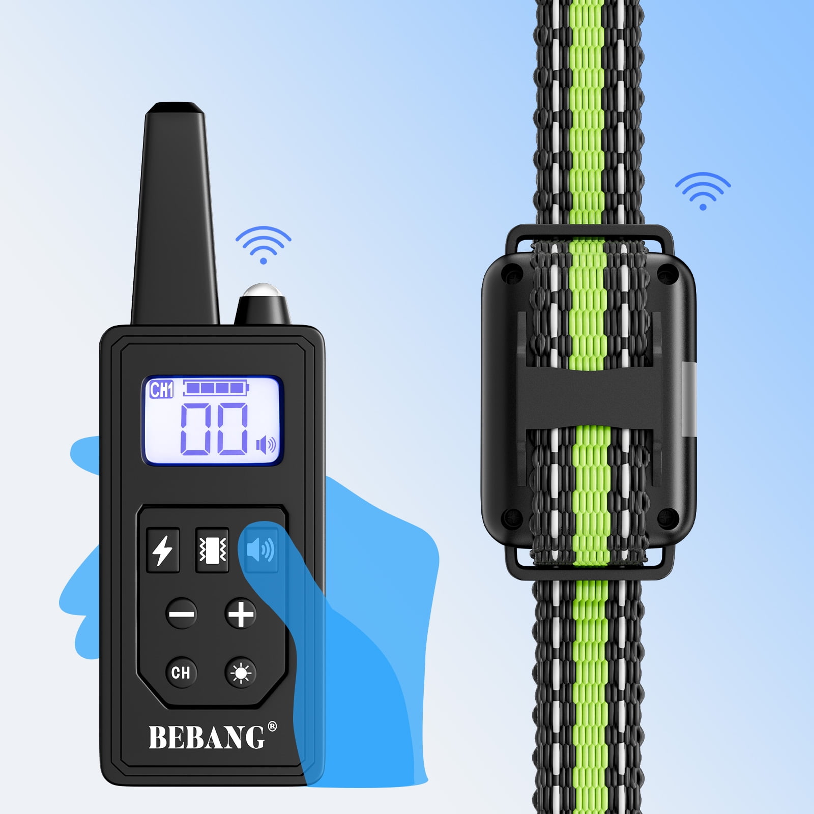 BEBANG Dog Training Collars, Dog Shock Collar with Remote 880yards