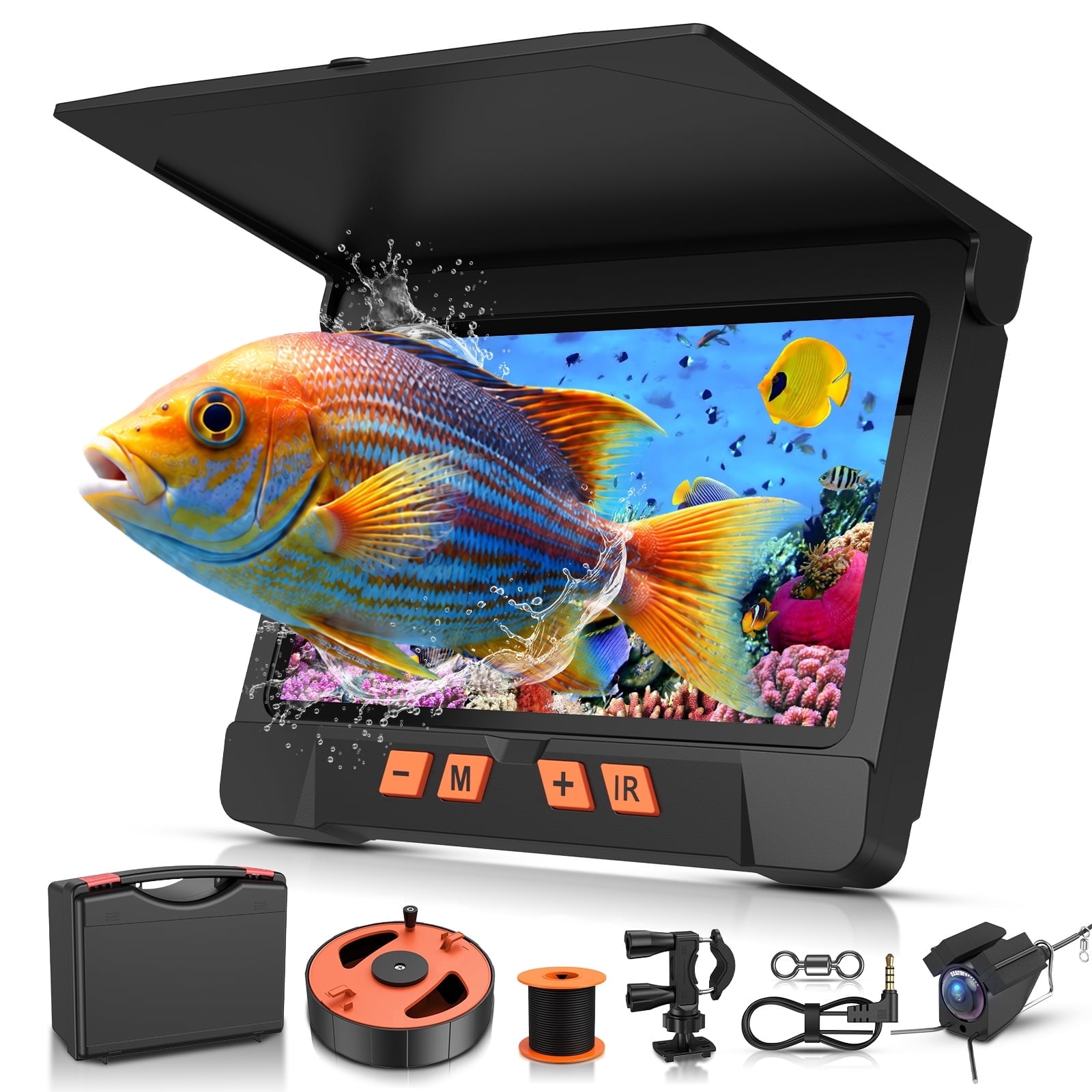 fish finders depth LUCKY Portable Wired Transducer Kayak Fish Finder Kit Portable Finder LCD Display for Kayak Boat Ice Fishing : Electronics Turbid Water How to Read a Fish
