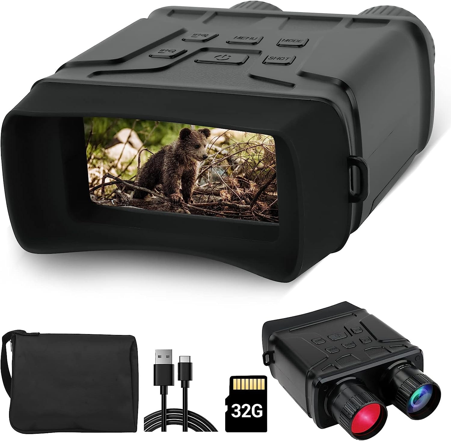 BEBANG Night Vision Binoculars for Total Darkness, 7 Level Digital