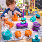 BEBANG Science Kits for Kids, Circuit Board for Kids with 450+ Projects Snap-Together Circuit Building Kit with Lights, Sound, Flying Saucer, School Family STEM Toy Gift for Boys Girls
