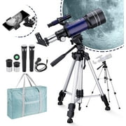 BEBANG Telescopes for Kids Adults Beginners, 70MM Telescope for Astronomy, Refractor Telescopes with Tripod, Wire Shutter