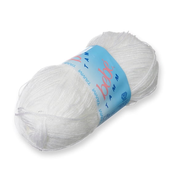 BEBE TAMM [50grs] - Soft Yarn for Baby Clothes and Blankets: White 2701