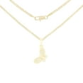 thumbnail image 1 of BEBERLINI Women Butterfly CZ Pendant Necklace Set 14K Gold Filled Cuban Chain Jewelry 18", 1 of 9