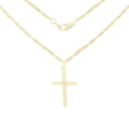thumbnail image 1 of BEBERLINI Women Cross CZ Pendant Necklace Set 14K Gold Filled Rope Chain Jewelry 20", 1 of 7