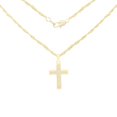 thumbnail image 1 of BEBERLINI Women Cross CZ Pendant Necklace Set 14K Gold Filled Rope Chain Jewelry 24", 1 of 7